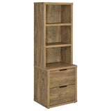 Westpark 3-Shelf Bookcase with USB Charging & Locking Drawer - Mango Finish, Single or 3-Piece Wall Unit – view 17