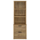 Westpark 3-Shelf Bookcase with USB Charging & Locking Drawer - Mango Finish, Single or 3-Piece Wall Unit – view 19