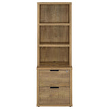 Westpark 3-Shelf Bookcase with USB Charging & Locking Drawer - Mango Finish, Single or 3-Piece Wall Unit – view 5