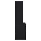 Westpark Bookcase with USB Charging & Locking Drawer - Black Oak, Single or 3-Piece Wall Unit – view 10