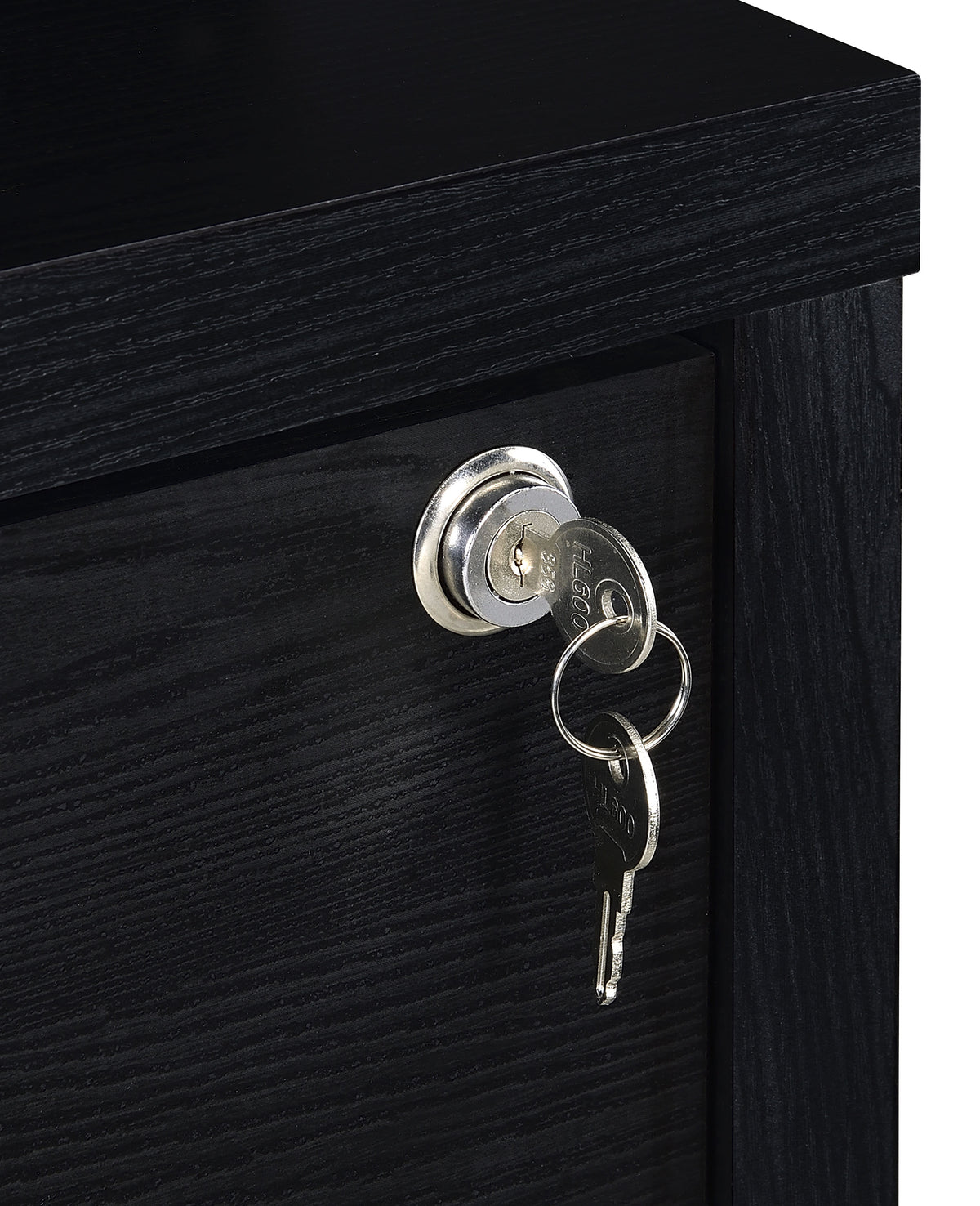 Westpark Bookcase with USB Charging & Locking Drawer - Black Oak, Single or 3-Piece Wall Unit – view 11