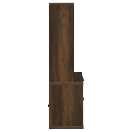 Westpark Bookcase with USB Charging & Locking Drawer - Single or 3-Piece Wall Unit in Dark Pine – view 10
