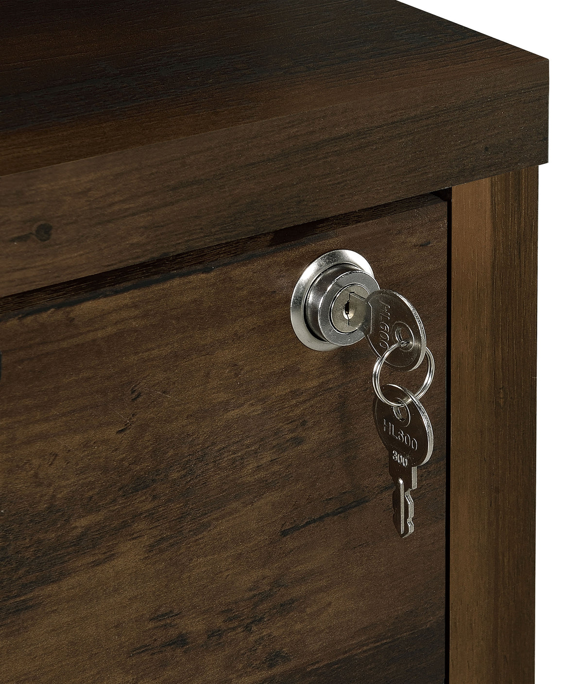 Westpark Bookcase with USB Charging & Locking Drawer - Single or 3-Piece Wall Unit in Dark Pine – view 11