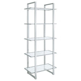 Hartford 79" Glass Bookshelf