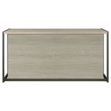 Loomis Home Office - 60" 4-Drawer Computer Desk, File Cabinet & 72" Bookshelf in Whitewashed Grey – view 11