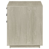 Loomis Home Office - 60" 4-Drawer Computer Desk, File Cabinet & 72" Bookshelf in Whitewashed Grey