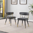 Antoine Glam Upholstered Dining Chair - front view