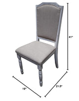Rustic Dining Chairs - front view