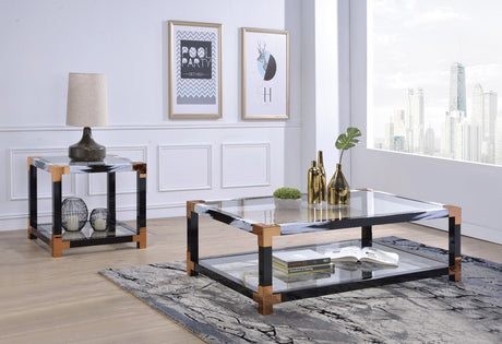 Lafty Glass Coffee Table & End Table