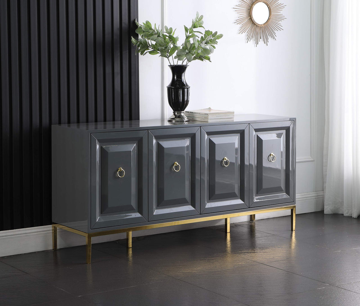 Tatiana New Sideboard in Grey - front view