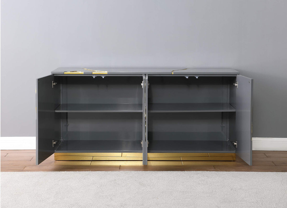 Taylor New Sideboard in Grey - detail view