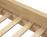 Quintet 89" Long Modern Fluted Platform Queen Bed Frame - angle view - Light Oak