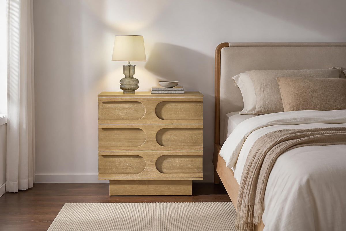 Capri carved inlay accent cabinet