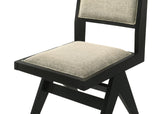 Manhattan Transitional Dining Chairs with Upholstered Backrest and Seat - angle view