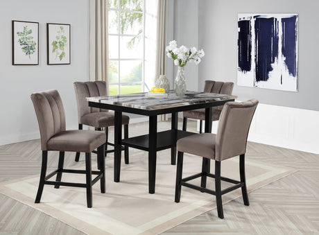 Sheridan 60" Transitional Counter Height Dining Table - front view