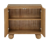d Organic Woven Rope Arch Inlay Minimal Assembly Entryway Console Furniture in Brown - room setting