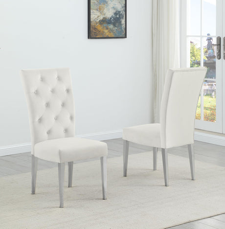 Lexington Round 5-Piece Dining Set with 4 Velvet Upholstered Chairs, 44" or 52" Dining Table in… - room setting