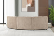 Sullessa Modern Modular Armless Living Room Chair in Camel - front view