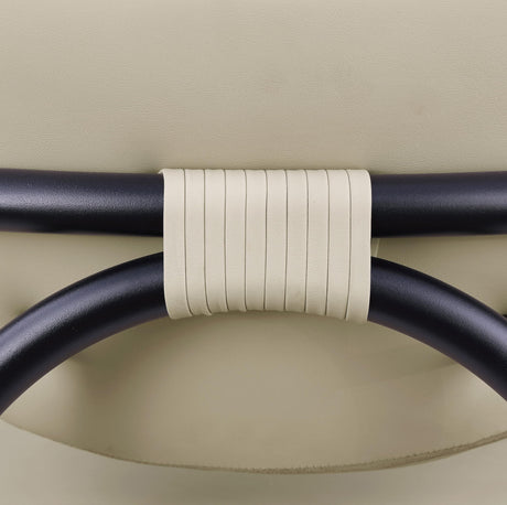 Recency Mid-Century Modern Counter Height Stool in Sand - angle view