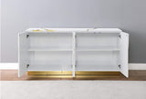 Taylor New Sideboard in White - detail view - White