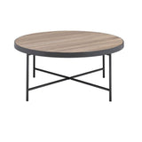 Bage Industrial Round Coffee & End Table
