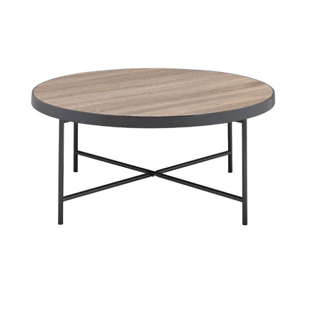 Bage Industrial Round Coffee & End Table