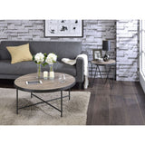 Bage Industrial Round Coffee & End Table