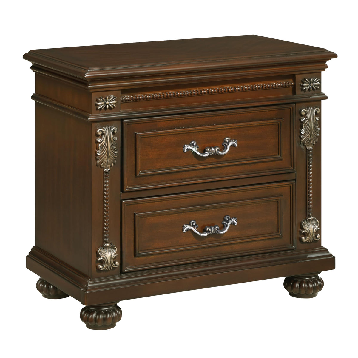 Isabella Cherry Oak Bedroom Set — Queen & King — product view 5