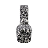 Tristam 40" Modern Glam High Heel Lounge Chair in Zebra - detail view