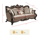 Tlerra Victorian Classic Living Room Sofa - side view