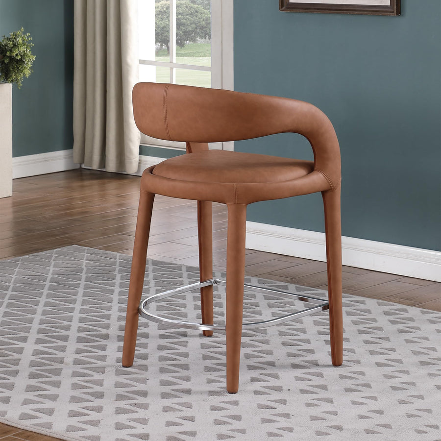 Conan Counter Stool in Cognac