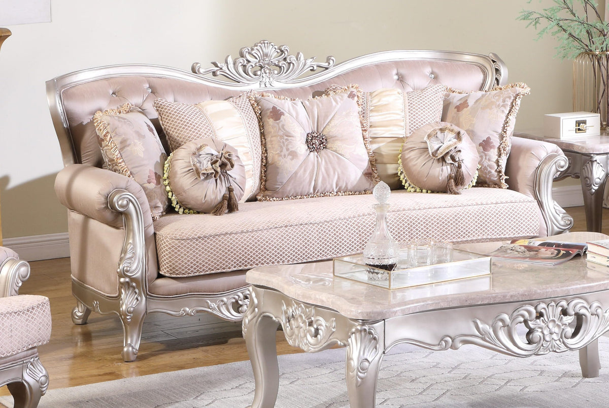 Daisy Champagne Sofa & Loveseat Set — product view 2