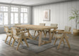 Malibu 7-Piece Transitional Rectangle Dining Room Set, Ideal for Kitchen or Dining Areas in Kepler… - front view