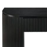 Quintet 52" Wide Mid-Century Modern Fluted Console Table - angle view