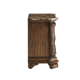 Belvedere 32.5" Wide 2-Drawer Traditional Nightstand in Dark Cherry - angle view