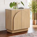 Questa 2-Door Cabinet in Light Oak