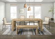 Bristol 6-Piece Rectangle Dining Set, 66"- 84" Table - front view