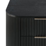 Quintet 5-Piece Modern Mid Century Fluted Bedroom Furniture Set - detail view