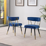 Antoine Glam Upholstered Dining Chair - front view