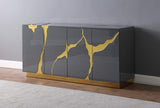 Taylor New Sideboard in Grey - front view