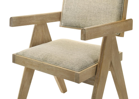 Malibu Transitional Dining Chairs with Upholstered Cushion Seat and Back - angle view