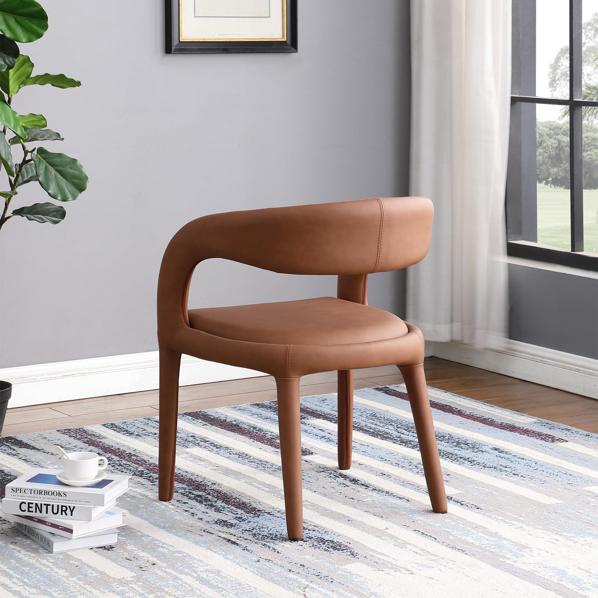 Conan Dining Chair in Cognac - room setting