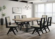 Manhattan Transitional Dining Chairs with Upholstered Backrest and Seat - front view