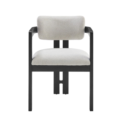 Tappelle Mid-Century Modern Dining Arm Chair - detail view
