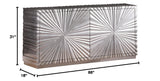 Tiffany 66" Modern Glam Sideboard - side view