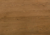 Terra 59" Transitional Round Dining Table with Pedestal Base in Walnut - room setting