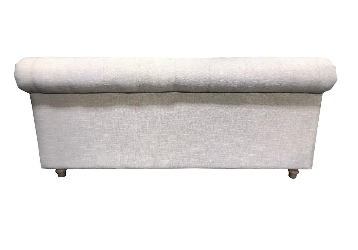 Jean-Carrie Upholstered Sleigh Bed King Grey - angle view