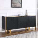 Tetsu Sideboard in Black - front view