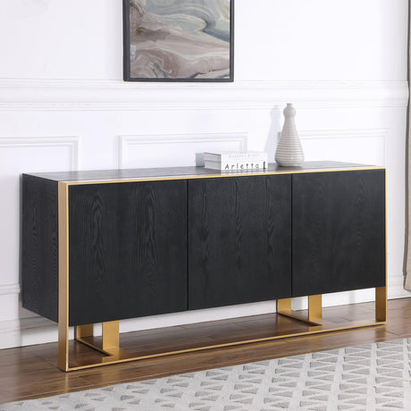 Tetsu Sideboard in Black - front view