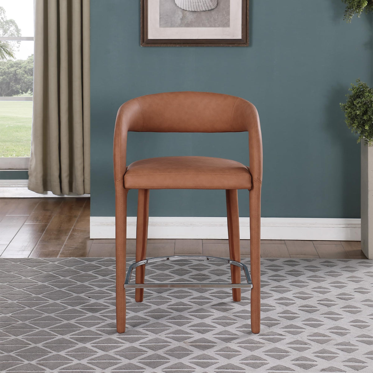 Conan Counter Stool in Cognac - room setting